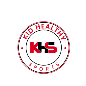 Circle with Kid Healthy Sports around the outside and KHS monogram in the inside